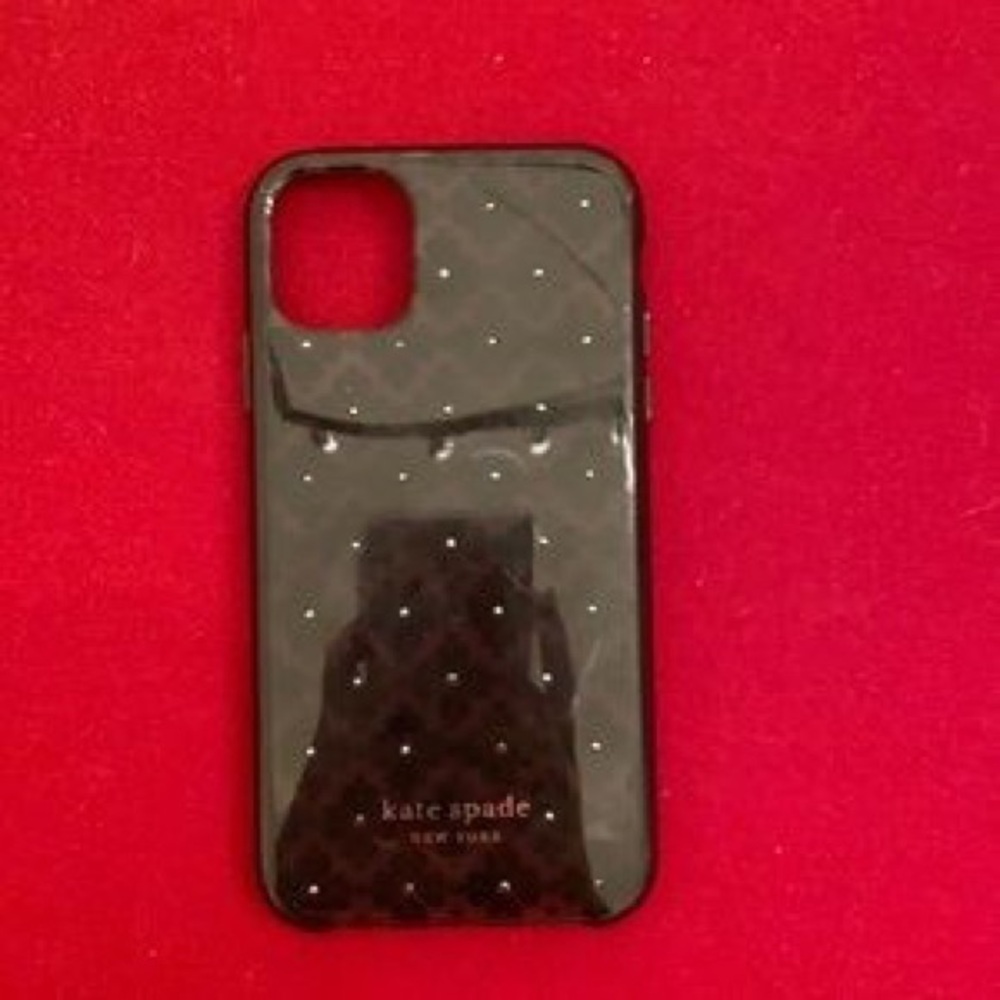 Kate Spade Black Sparkle Phone Case